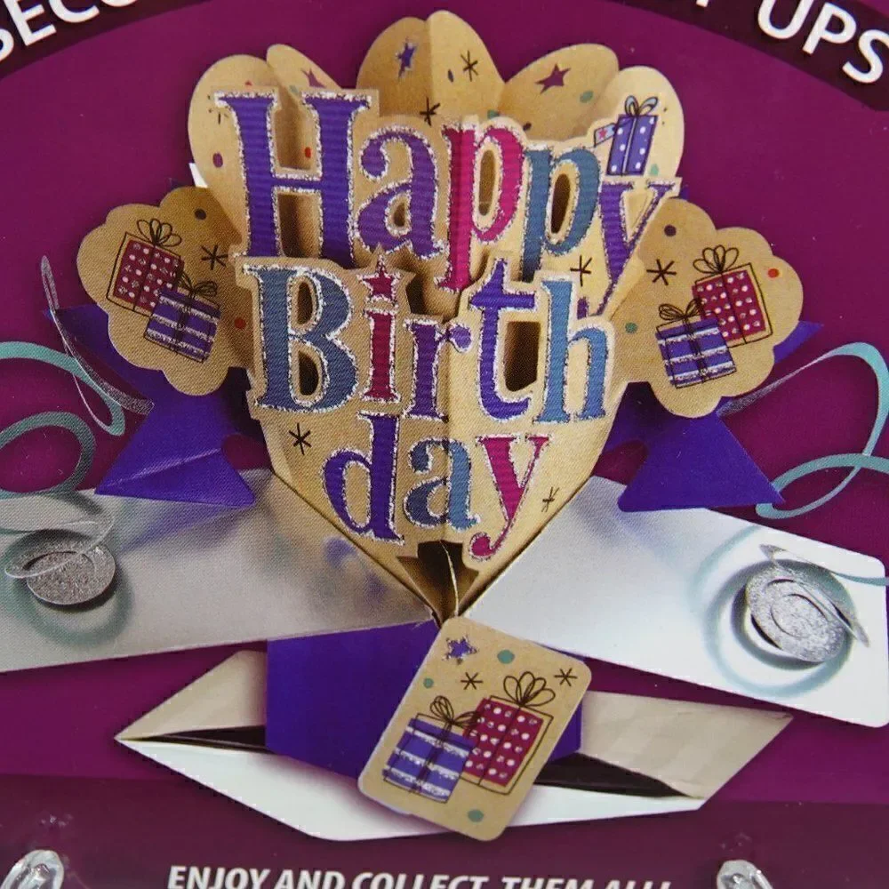 Pop Up Happy Birthday Greeting Card